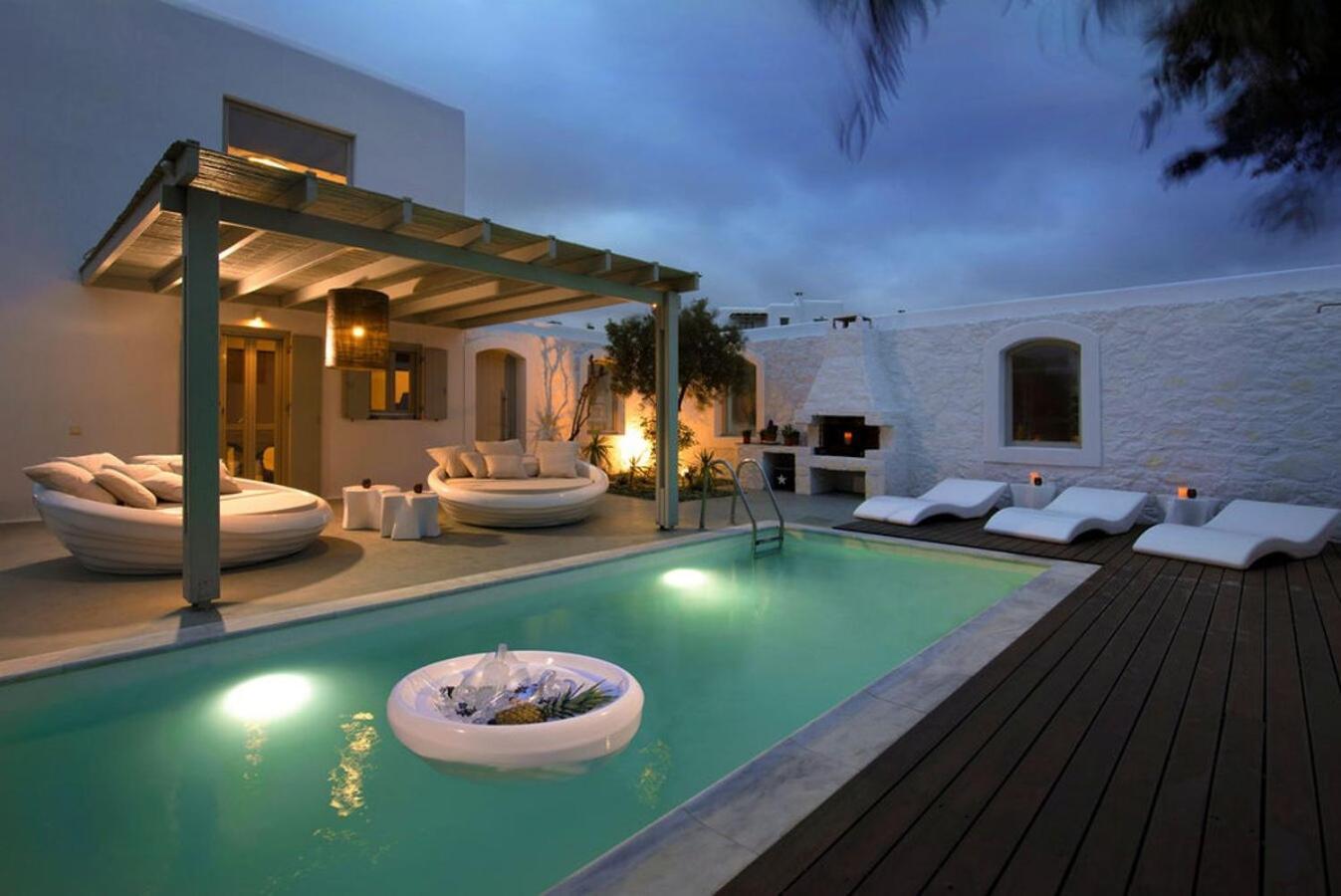 Villa Dafni 4Bed With Pool In Kalafatis Spilia Mykonos Town Exterior photo