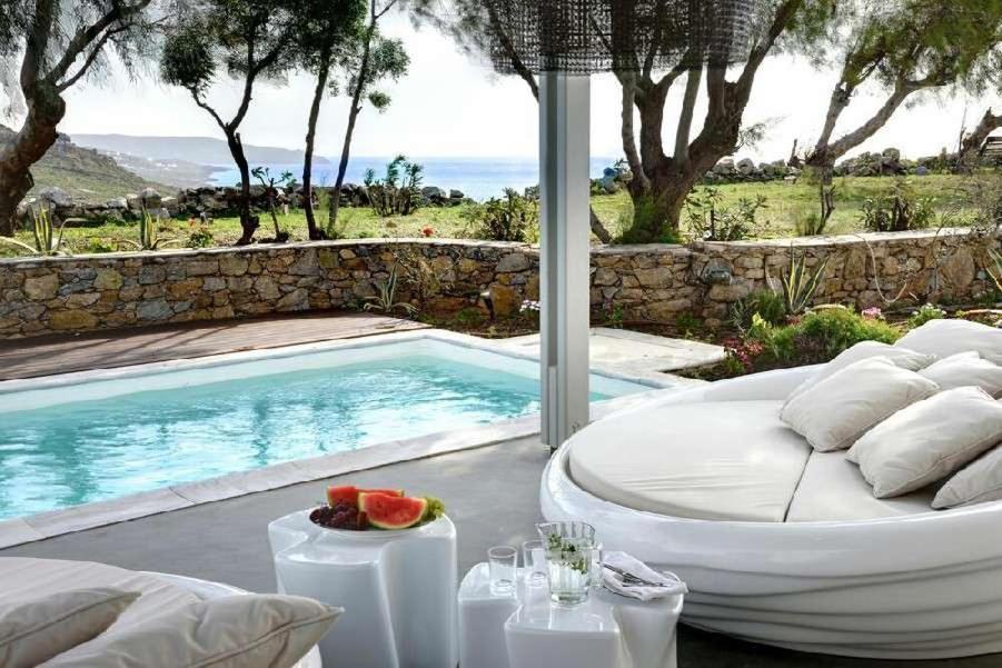 Villa Dafni 4Bed With Pool In Kalafatis Spilia Mykonos Town Exterior photo